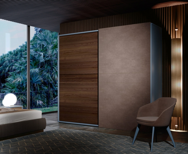 Puertas corredizas para los interiores de las casas