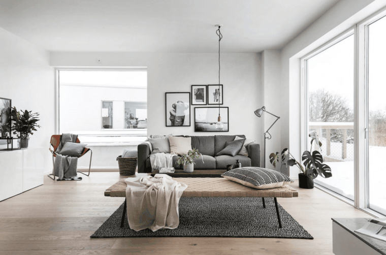sala de estar con sofá gris sala de estar sofa gris
