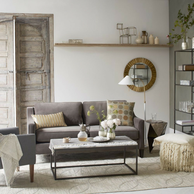 salon moderno diseno decoracion metal ideas