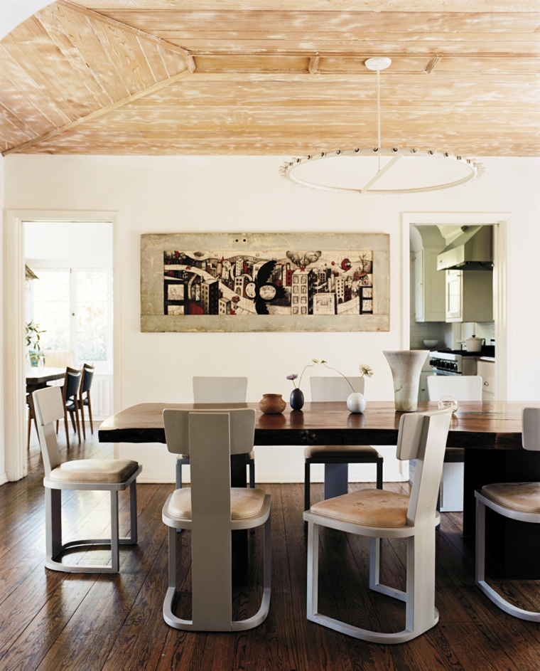 mesa de madera y sillas bonita en el comedor sillas comedor estilo diseno moderno opciones ideas