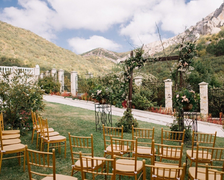 una idea simple y bella bodas sencillas decoracion natural plantas diseno ideas