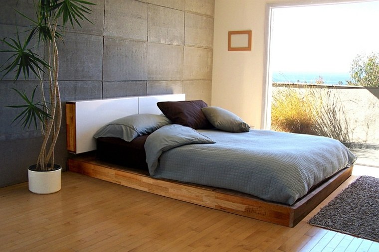 bonito diseño cama madera