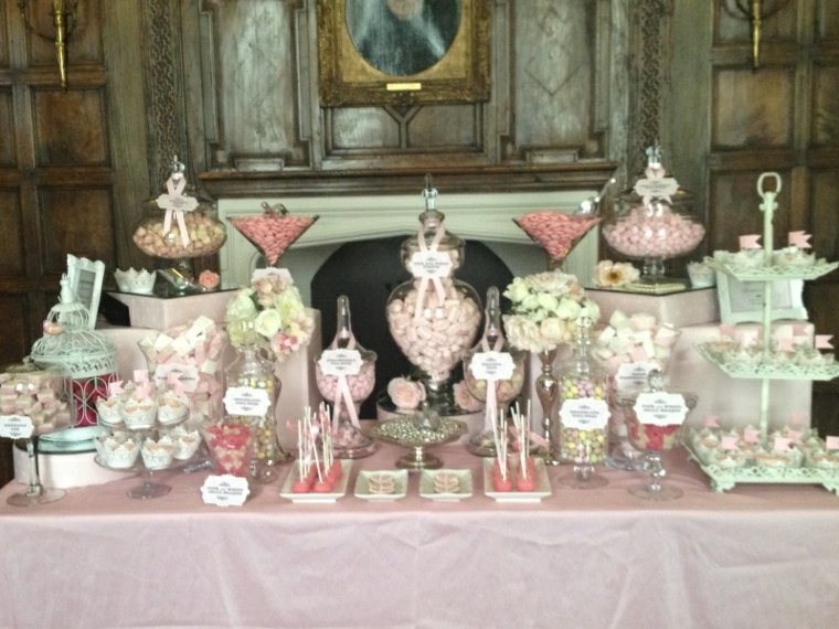 preciosa mesa caramelos boda