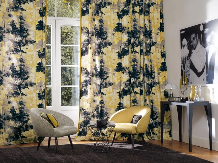 diseño muy original que destaca cortinas de salon opciones zimmer rohde diseno ideas