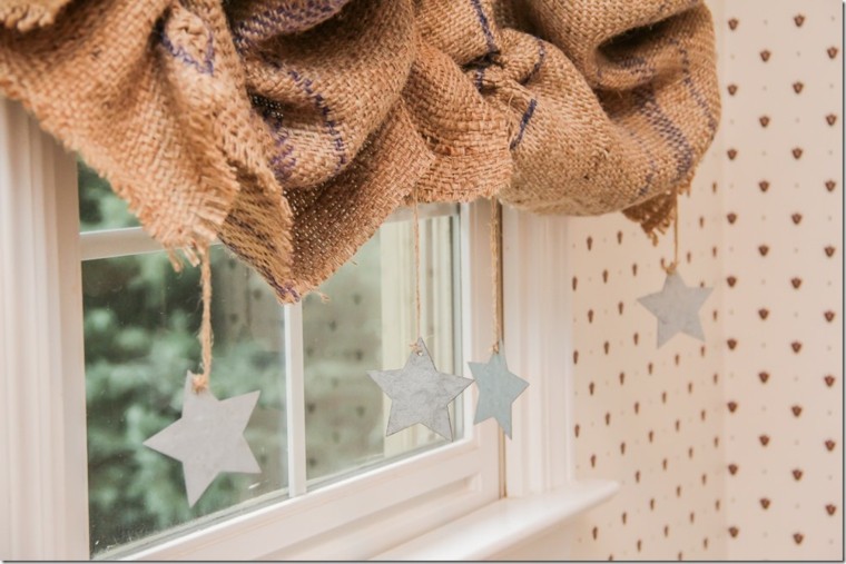 cortinas para ventanas pequeñas de arpillera