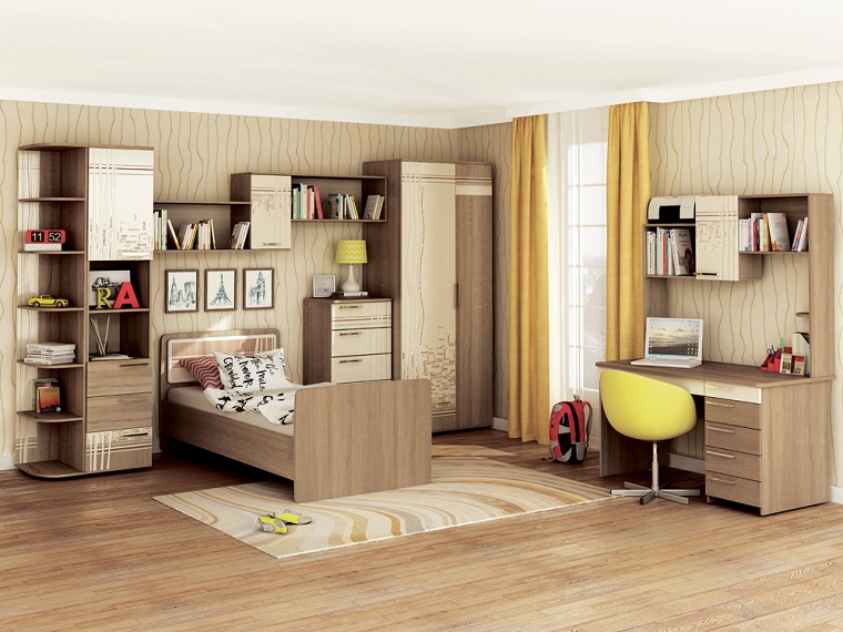 decoracion habitaciones infantiles muebles madera ideas