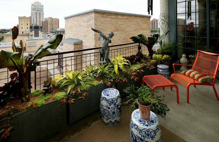 decorar balcon pequeño chill out exteriores estilo moderno ideas