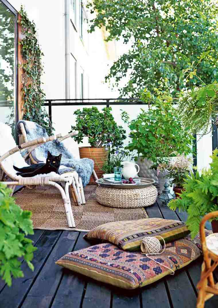 decorar balcon pequeño chill out exteriores plantas opciones ideas
