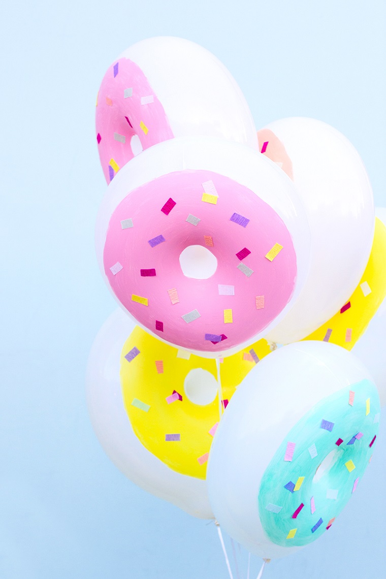 originales globos forma rosquillas