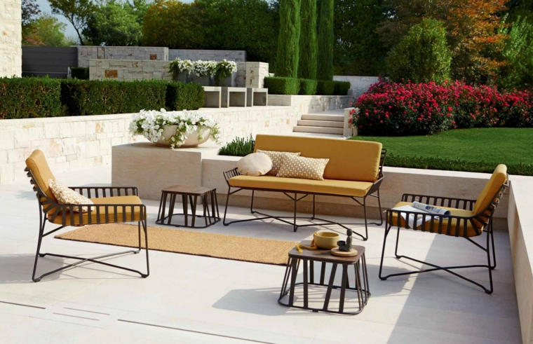 muebles de jardin modernos disenos de terrazas exteriores muebles diseno ideas