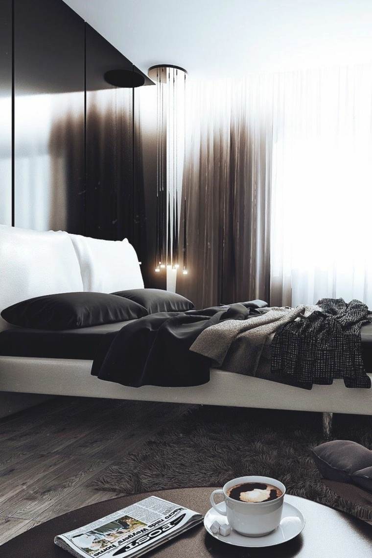 dormitorios diseño marrones maderas claras cafe