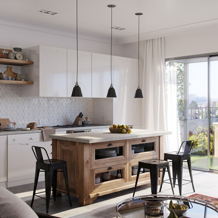 escandinava muebles rusticos luces conceptos