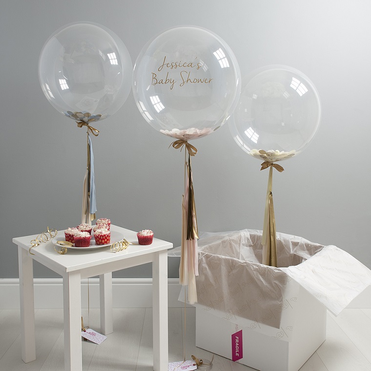 estupendos globos transparentes