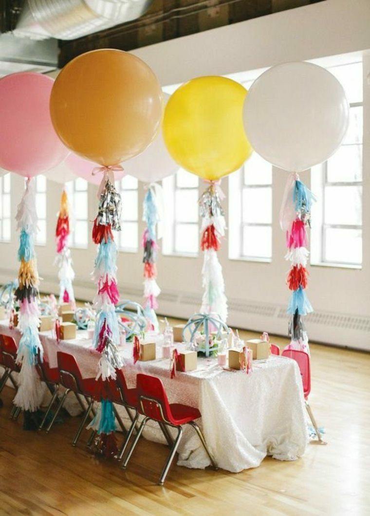 globos fiesta mesa decoracion original ideas