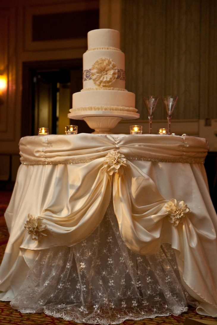mesa vestida con textiles vaporosos mesas de dulces para bodas telas costados copas