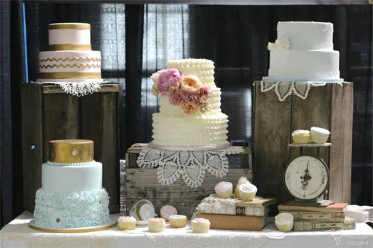 mesa con un aspecto vintage mesas de dulces para bodas vintage presentacion ideas