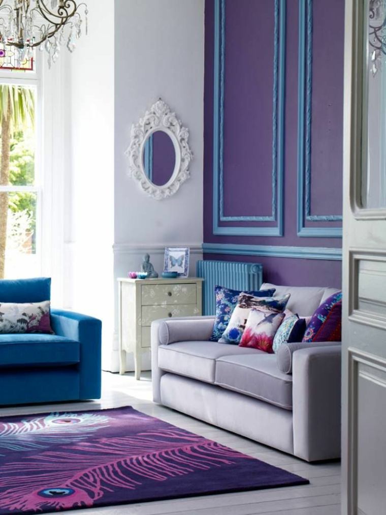 original salon violeta azul