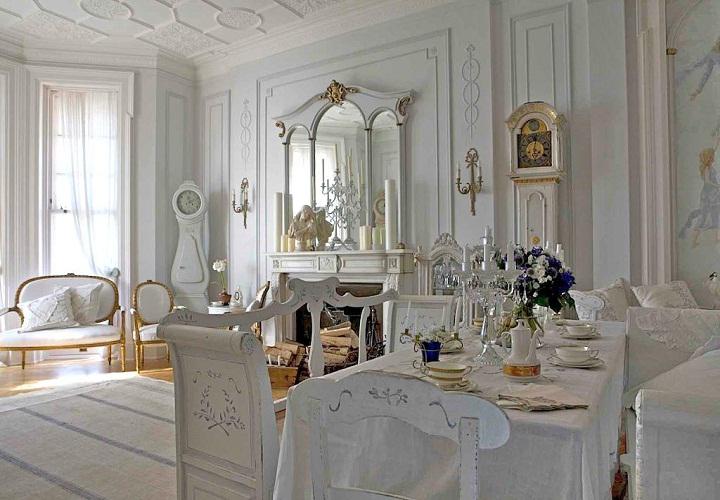 salón lujoso de color blanco salon lujoso retro color blanco