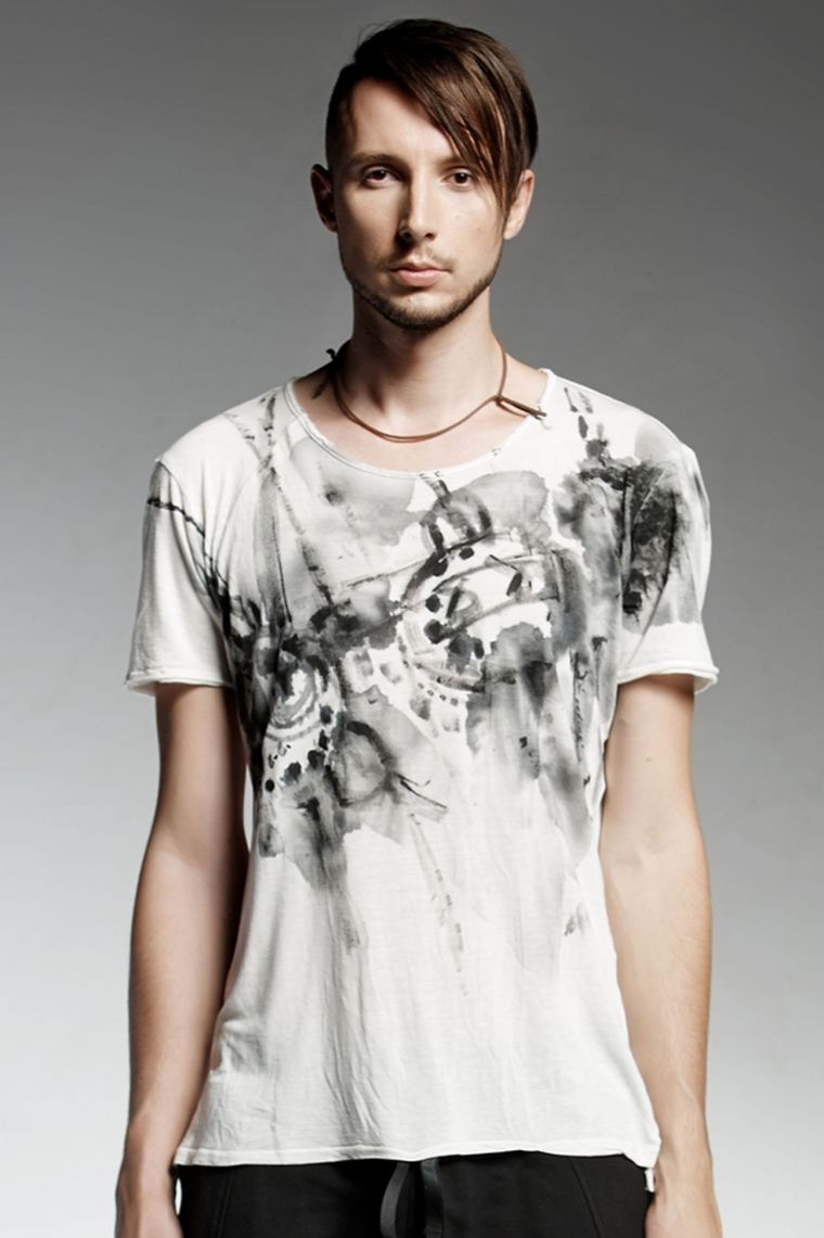 camisetas con manga corta de Pendari camiseta manga corta hombre blanco negro vesomi ideas