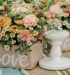 Centros de flores - 38 ideas para bodas eventos y fiestas