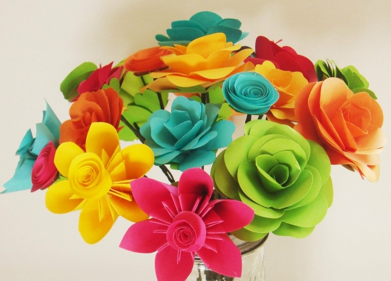 flores de papel decorar