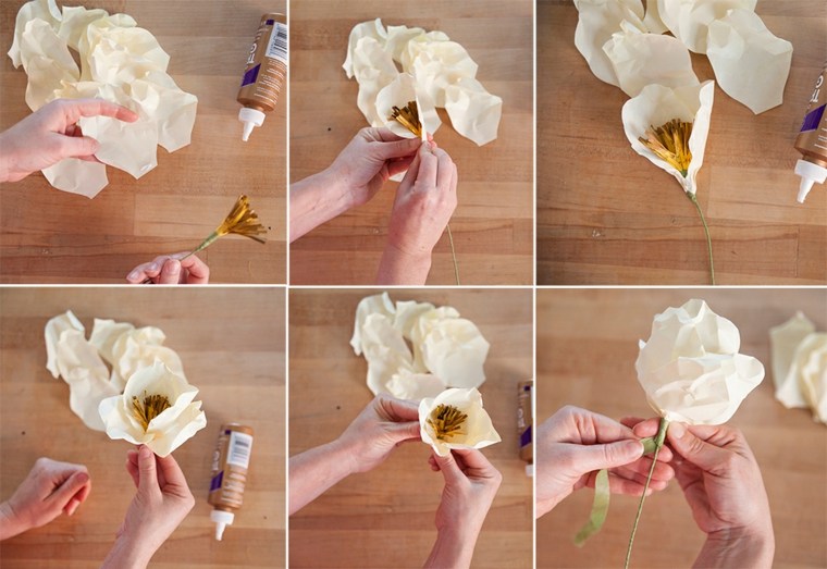 hacer flor con papel decorar