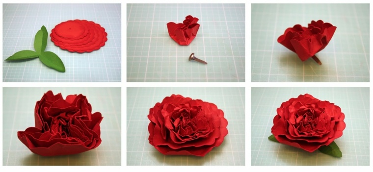hacer flores con papel decorar