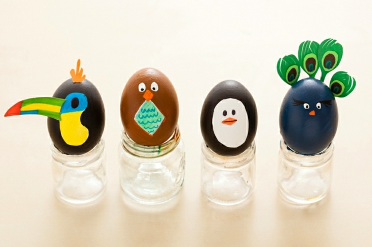 huevos pintados decoraciones imagenes materiales