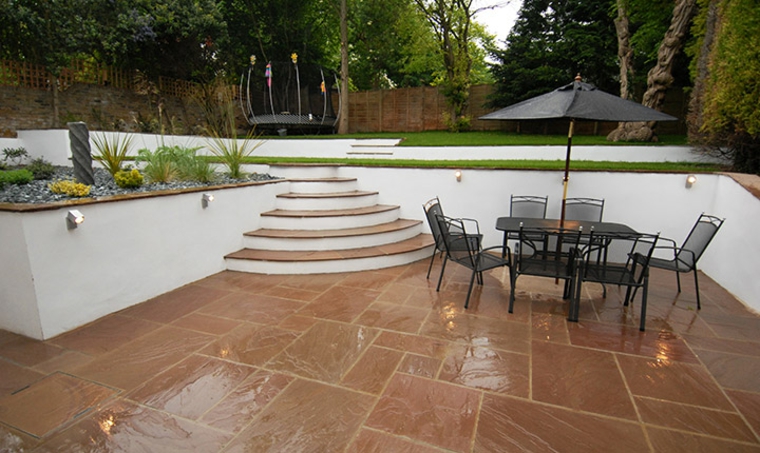 jardín moderno patio terrazas