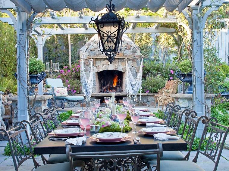 moderno jardin chimene diseno estilo ideas