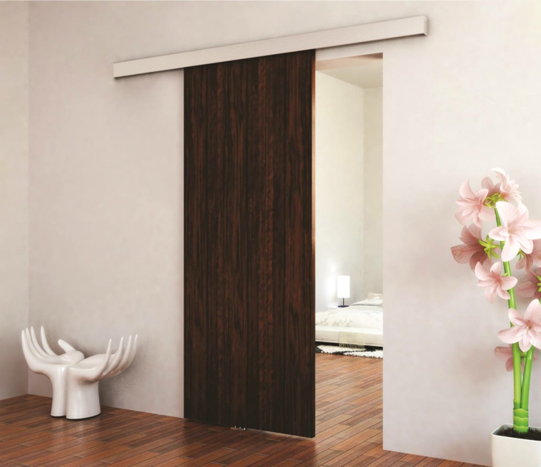 Puertas correderas de madera de estilo granero - 42 ideas