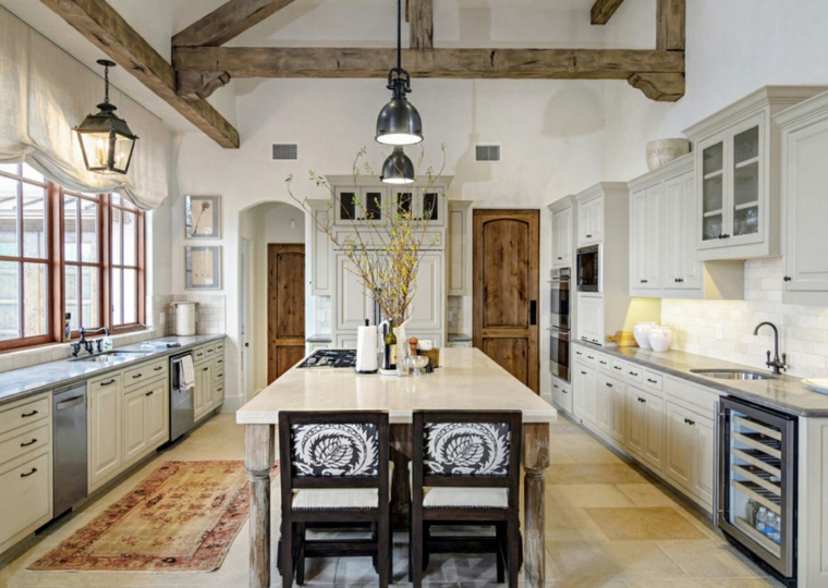original cocina beige madera