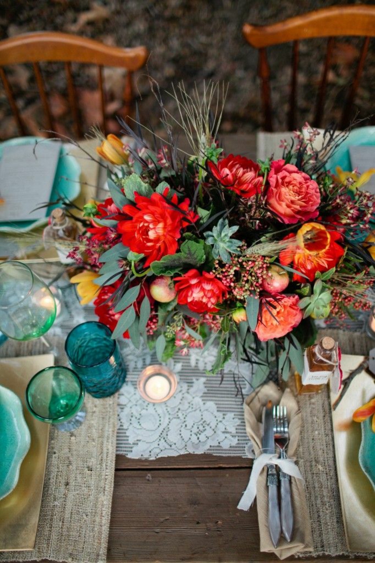 bonita decoración de mesa de boda diseño original mesa boda