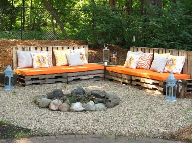 Terrazas con palets - más ideas para la decoración de primavera