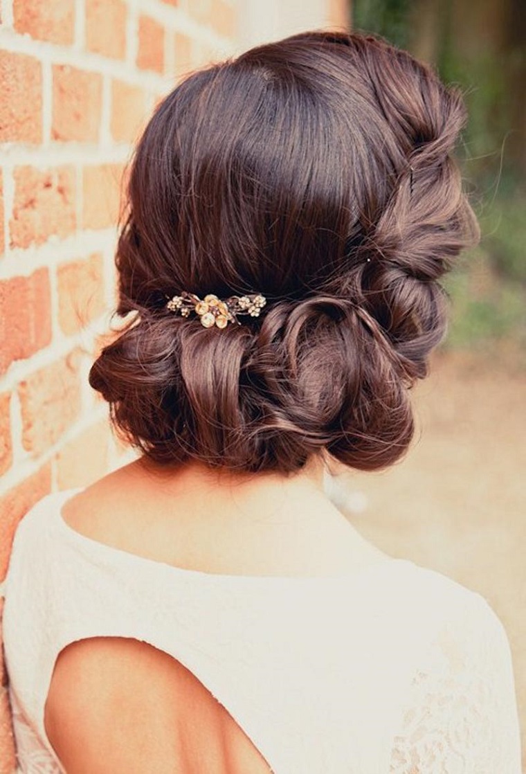 peinado bello novia estilo boda ideas