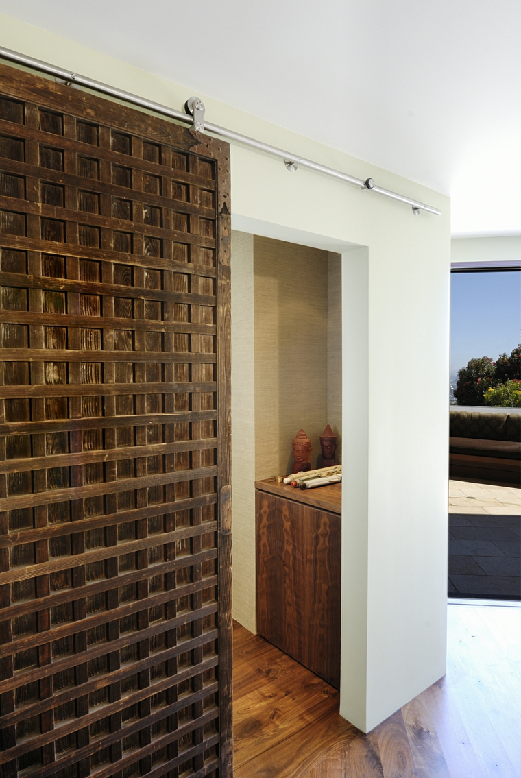 Puertas correderas de madera de estilo granero - 42 ideas