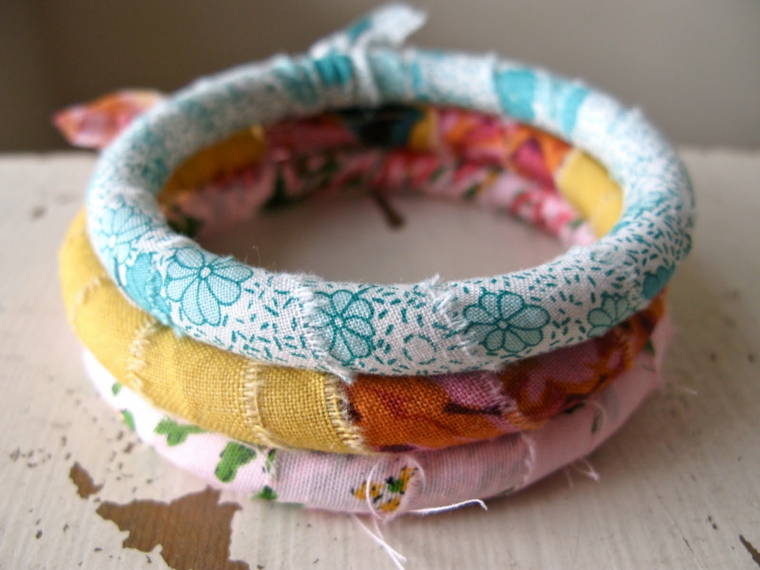 pulseras originales tres telas