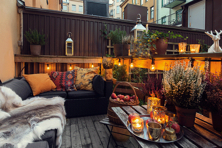 terraza estilo chill out invierno