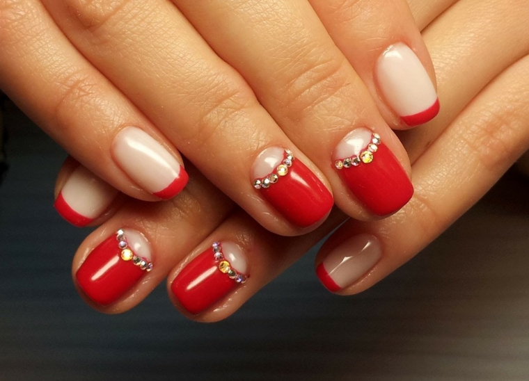 uñas en rojo muy atractivas unas decoradas diseno originales rojo estilo ideas