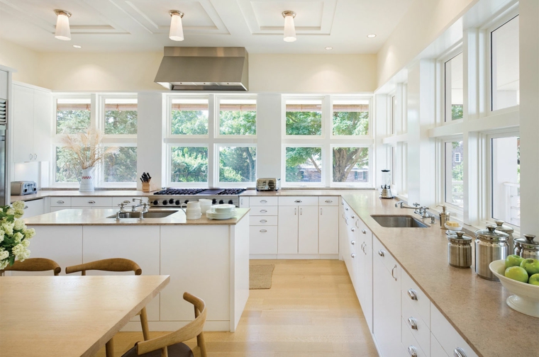 cocina moderna amplia Victoria Hagan ideas