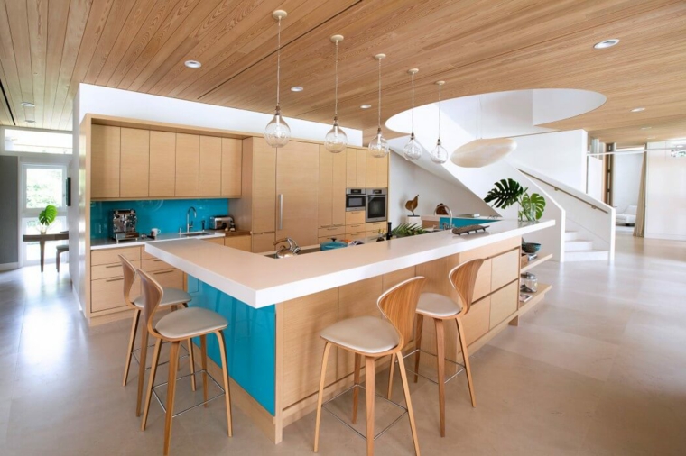 cocinas con peninsulas diseno Voce Di ID ideas