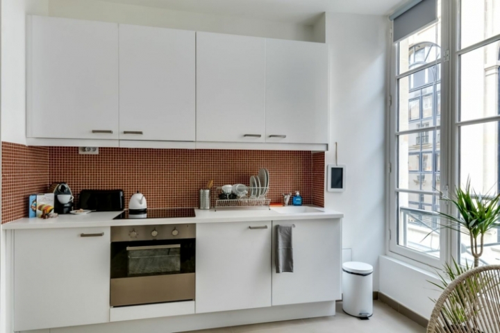 Cocinas de diseño lineal - ahorrar espacio con mucho estilo