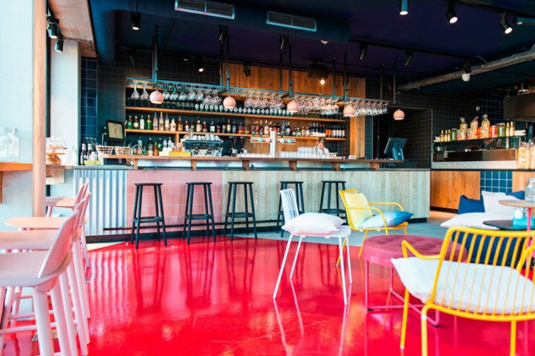 decoracion de interiores ideas bar restaurante suelos