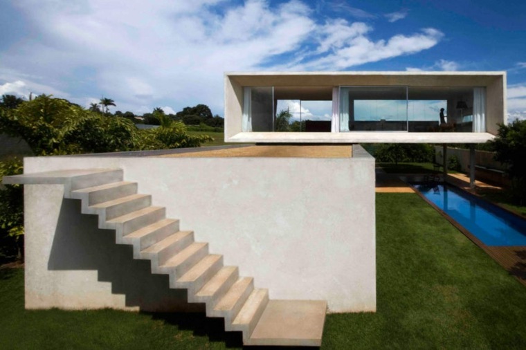 diseño de casas-contemporaneo-brasil-moderno-escaleras