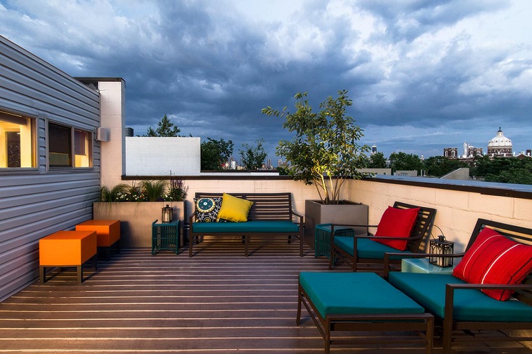 bonita terraza moderna