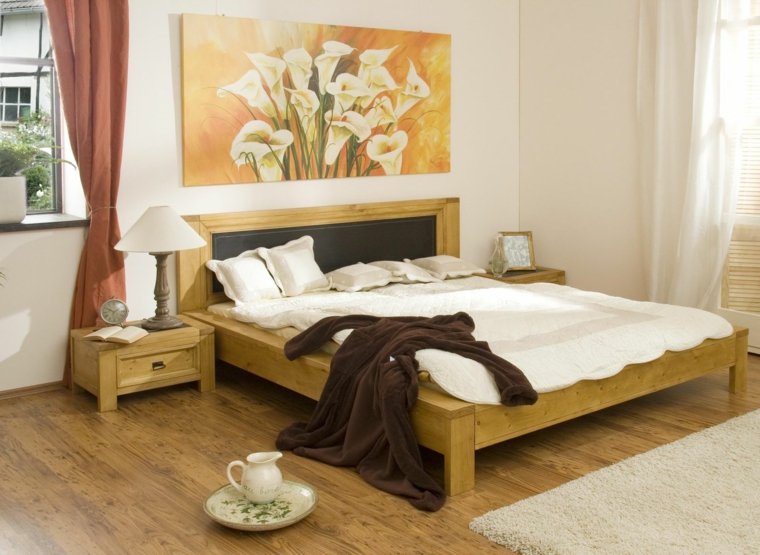 feng-shui-dormitorio-arte-paredes-muebles-madera-simples