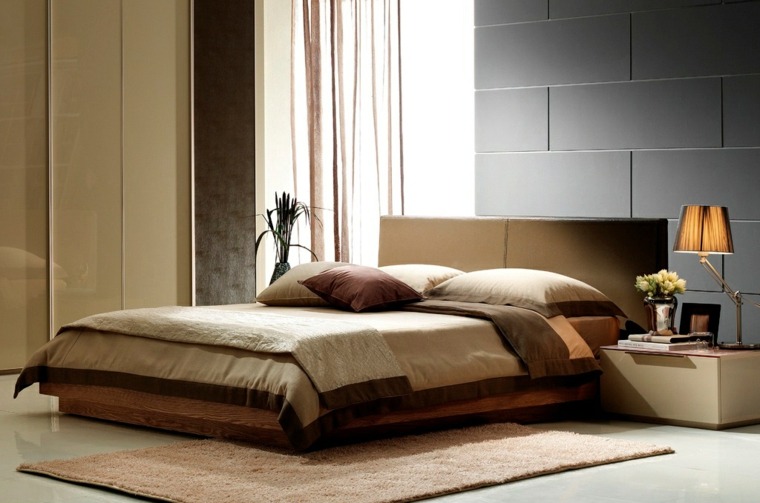 feng shui dormitorio colores-madera-especiales-materiales