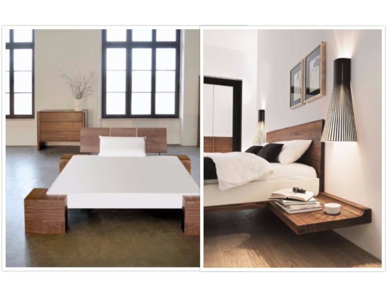 formas geometricas camas madera decroaciones modernas