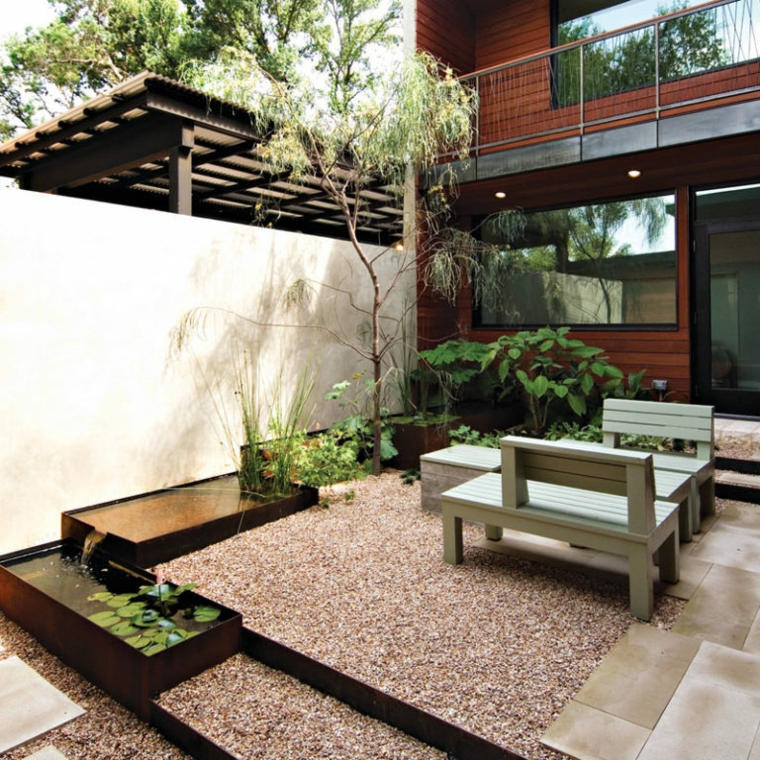 Fuentes de agua para jardín para la decoración de las casas