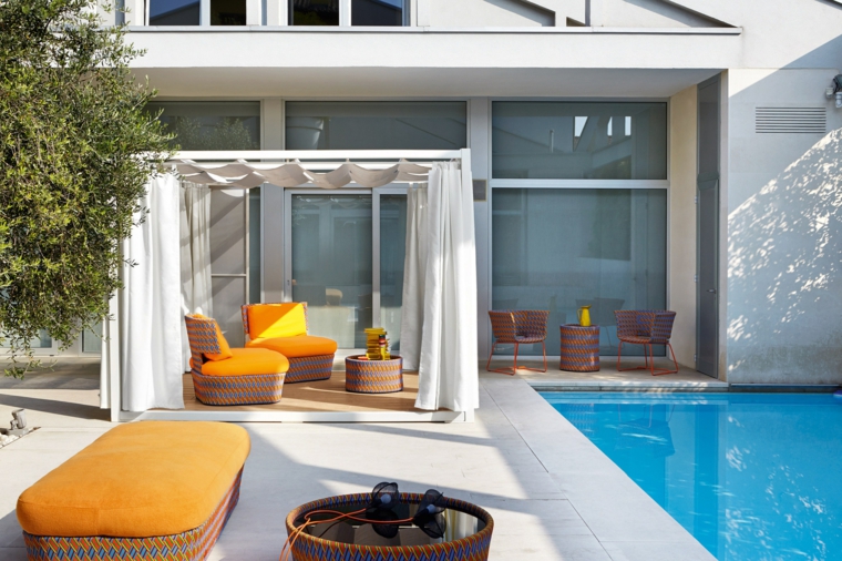 jardin piscina muebles estilo moderno Varaschin ideas